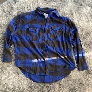 Cozy Aerie flannel cover up/jacket